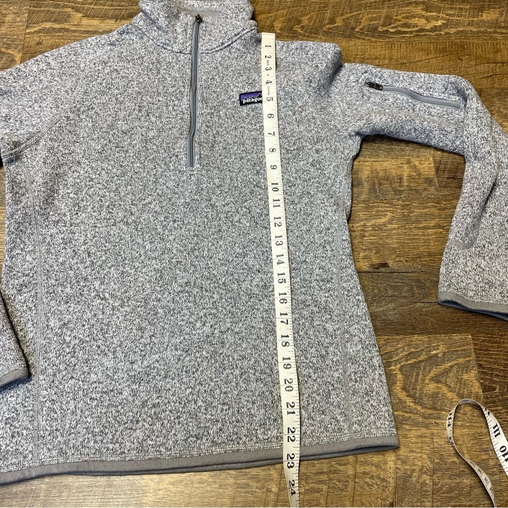 Patagonia Better Sweater Fleece 1/4 Zip Pullover Women's Small Gray Jacket Top - Picture 3 of 10